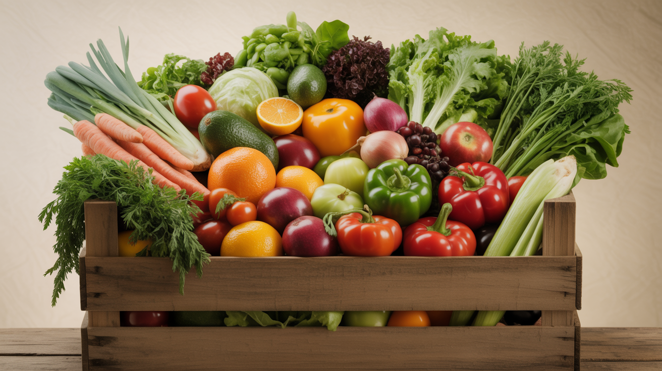 Verduras frescas y productos frescos